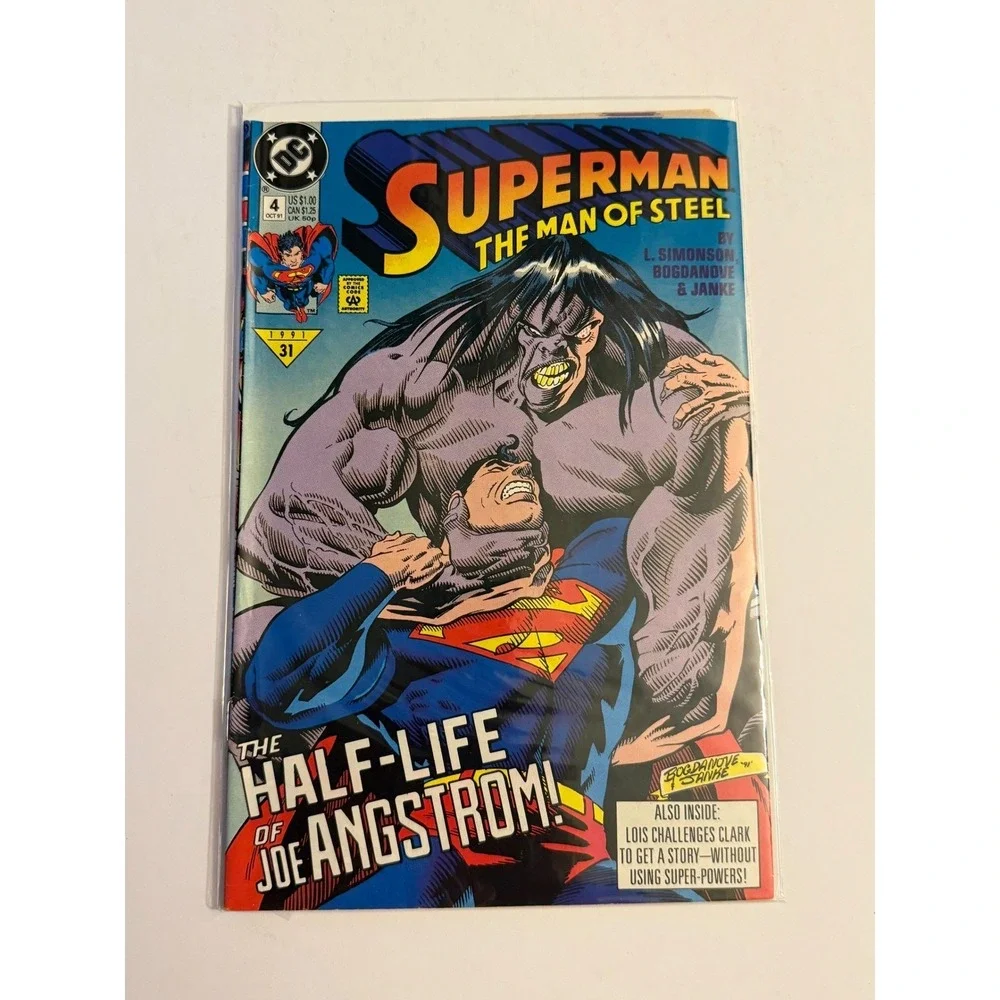 Superman The Man of Steel Comic Book Issue 4 The Half Life of Joe Angstrom
